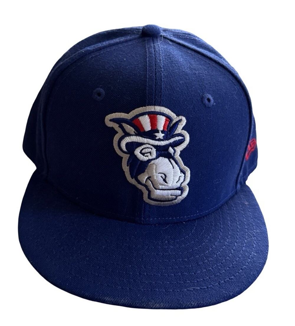 New Hampshire Fisher Cats New Era 59FIFTY Uncle Sam Donkey Hat 7 3/8 MiLB